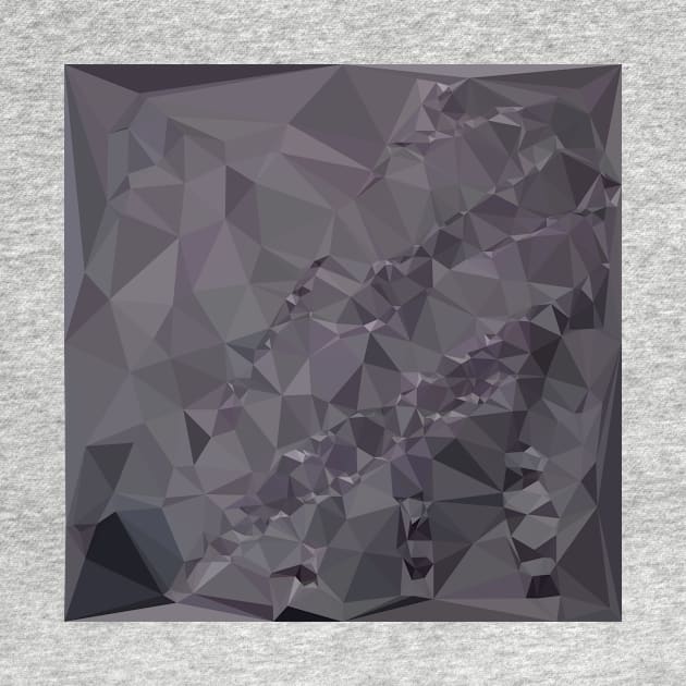 Dark Liver Lavender Abstract Low Polygon Background by retrovectors